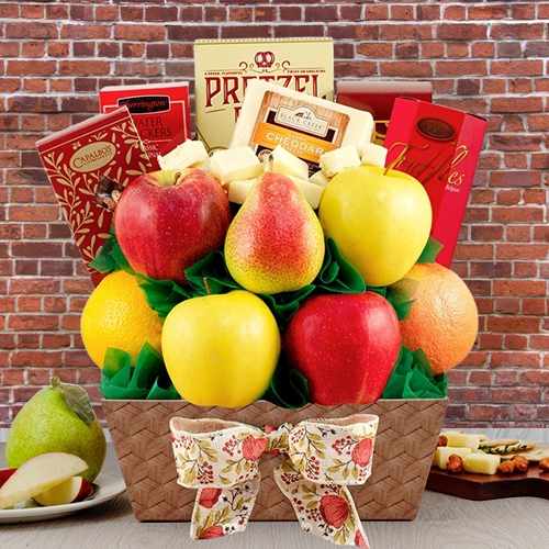 Harvest Bounty Fruit Gift Basket – A Delicious Blend Of Fresh And Gourmet | Harvest Fresh Fruit Collection