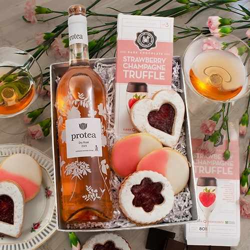 Radiant Rosé Gift Box – A Charming Celebration Of Sweet Elegance | Blush Wine Gift Collection