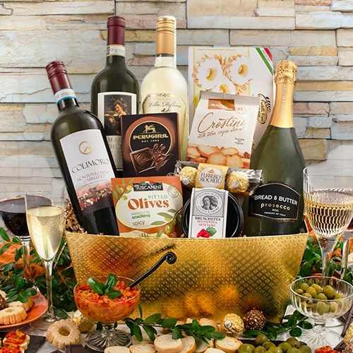 Premium Italian Wine Gift Basket