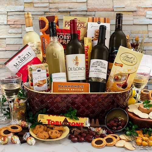 Wines Of The World Gift Basket – A Global Journey Of Wine & Gourmet Flavor | World Wine Adventure Collection