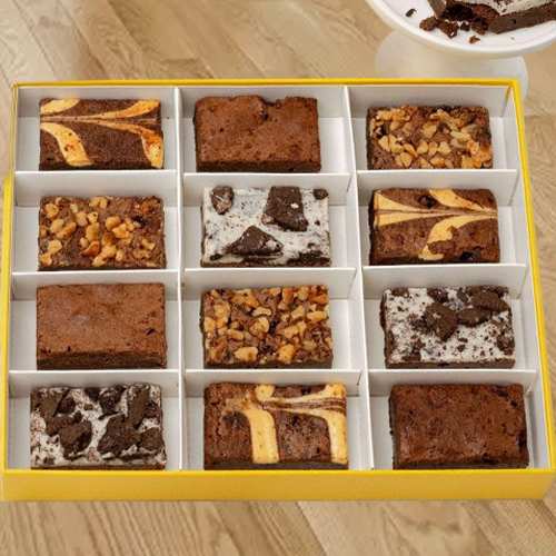 - Send Birthday Brownie Box | Decadent Brownie Delight Box
