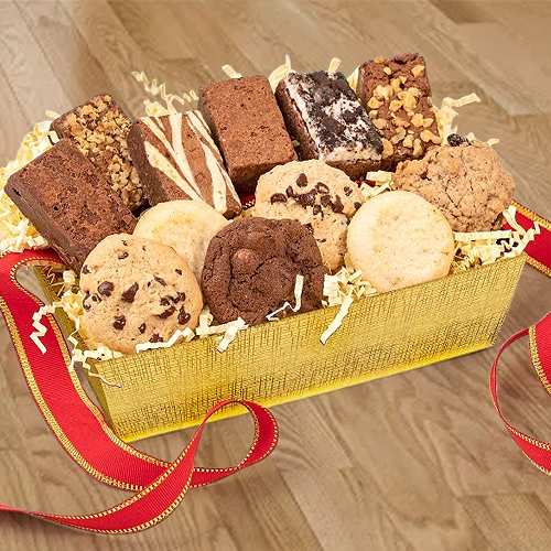 - Cookie Brownie Basket For Anniversary | Snack Assortment