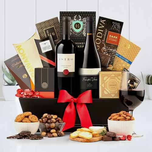 New York State Of Mind-Holiday Wine Gift Basket Delivery