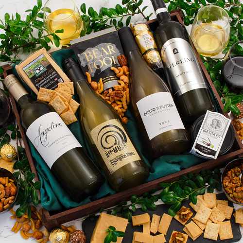 Elegant Wine N Cheese Box