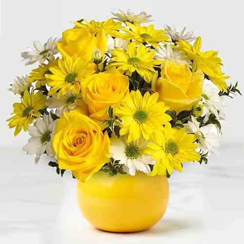 Bright Flower Arrangement-Send Flowers Get Well Soon