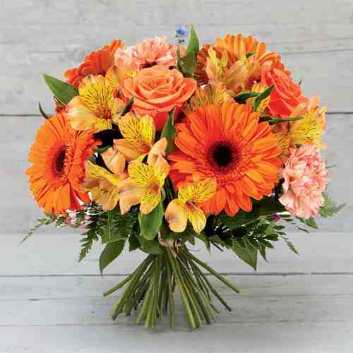 Romantic Orange Bouquet-Sending Flowers To Wife
