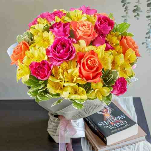 Spread Joy Bouquet-Send Flowers For Mom Birthday