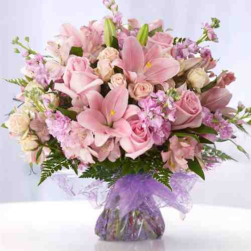 Best Wishes Bouquet-Lover Send Flowers At Job Or Hubby