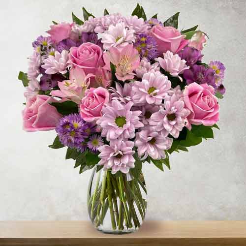 Perfect Lavender Arrangement-Send Bereavement Flowers