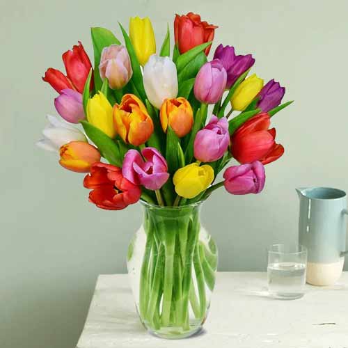 20 Tulip Bouquet-Get Well Send Flowers