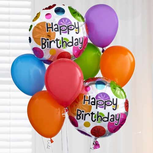 Birthday Colorful Balloon Bouquet-Balloon Bouquets Delivery