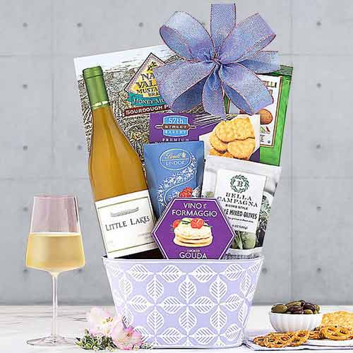 - Mother's Day Wine And Snacks Hamper Delivery | Classic Red Wine N Treats