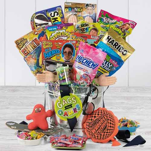 Gaming Basket with Toys -A Fun Gift Idea for Kids